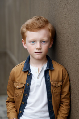 Danish child boy with  ginger hair