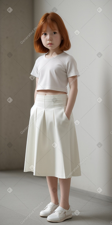 Japanese child female with  ginger hair