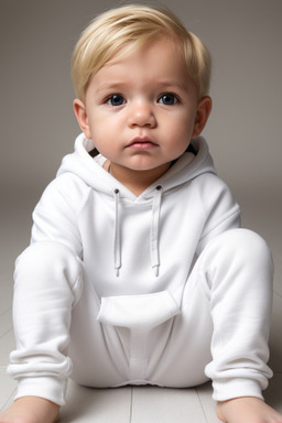 Panamanian infant boy with  blonde hair