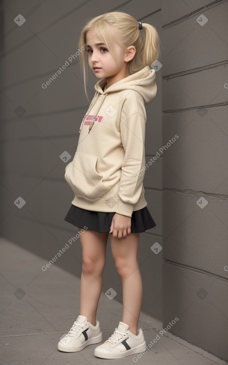 Armenian child girl with  blonde hair