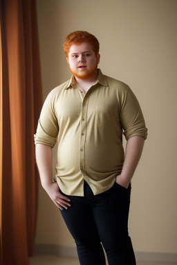 Saudi arabian young adult male with  ginger hair