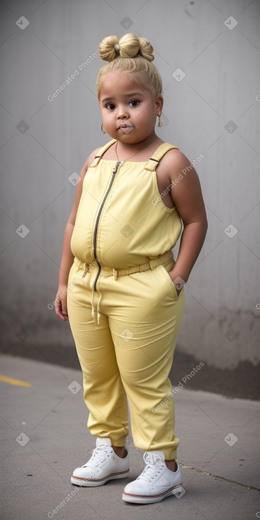 Dominican child girl with  blonde hair