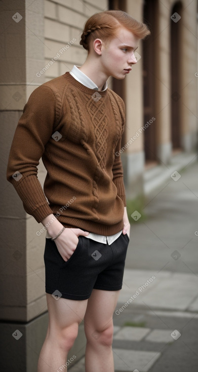 Belarusian young adult male with  ginger hair