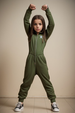 Tunisian child girl with  brown hair