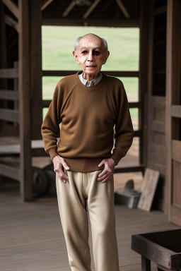 Vietnamese elderly male with  ginger hair