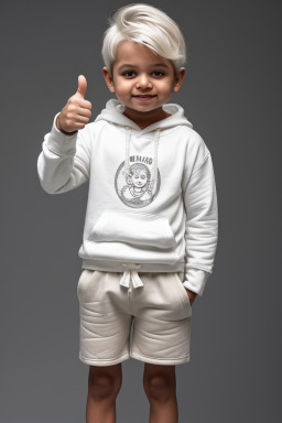 Indian infant boy with  white hair