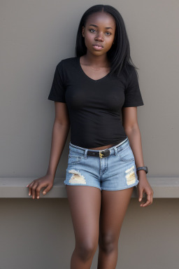 Zimbabwean young adult female with  black hair