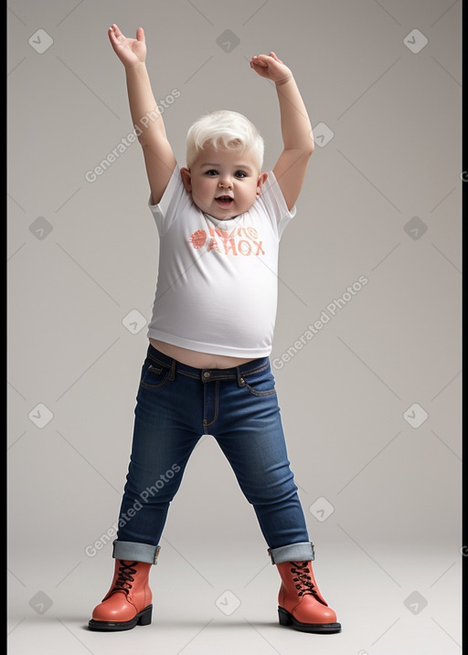 Portuguese infant boy with  white hair