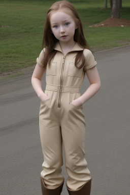 Child female with  brown hair