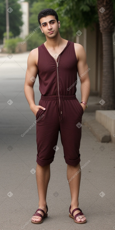 Lebanese young adult male with  brown hair