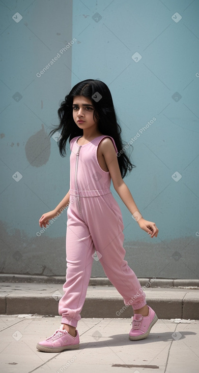 Bahraini child girl with  black hair