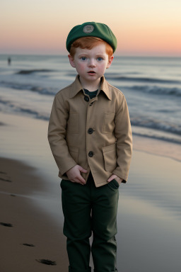 Hispanic infant boy with  ginger hair