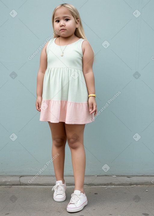 Ecuadorian infant girl with  blonde hair