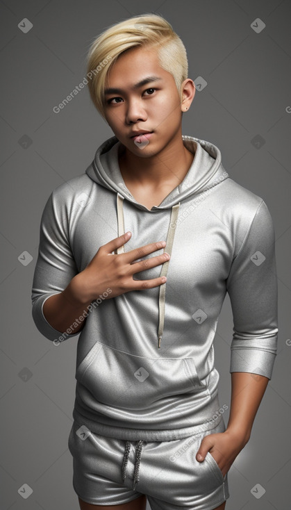 Filipino young adult male with  blonde hair