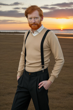 Peruvian adult male with  ginger hair