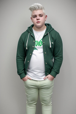 Irish teenager boy with  white hair