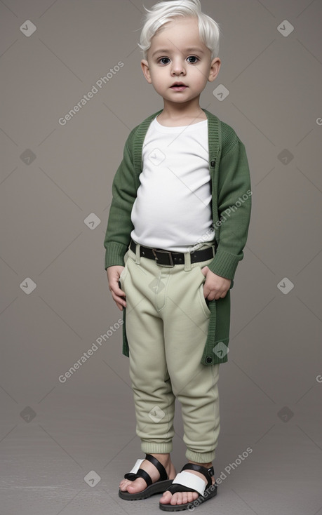 Israeli infant boy with  white hair