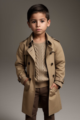 Colombian child boy with  brown hair