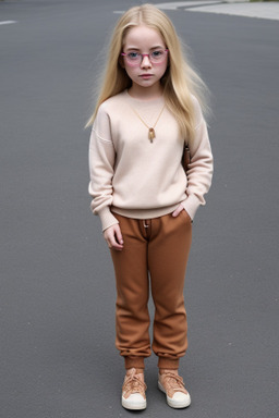 Child female with  blonde hair