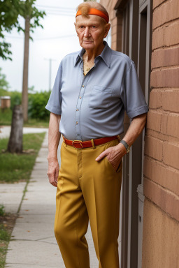 Serbian elderly male with  ginger hair