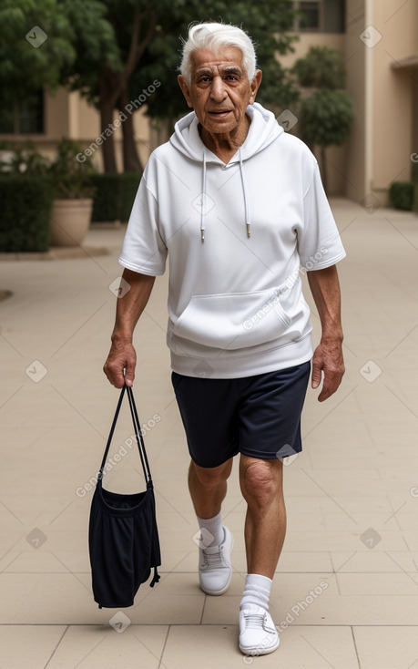 Jordanian elderly male with  white hair