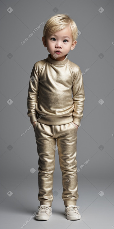 Singaporean infant boy with  blonde hair