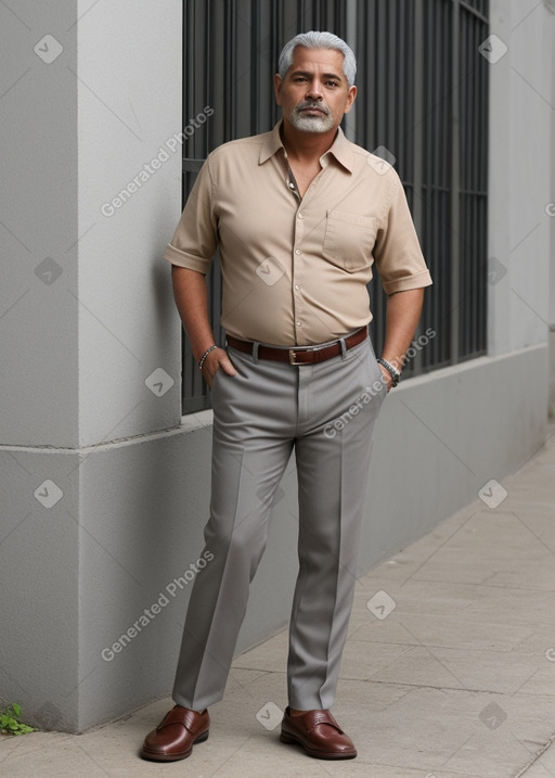 Nicaraguan middle-aged male with  gray hair