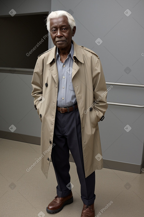 Elderly male with  white hair