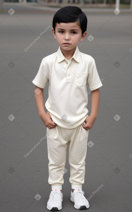 Uzbek child boy with  black hair