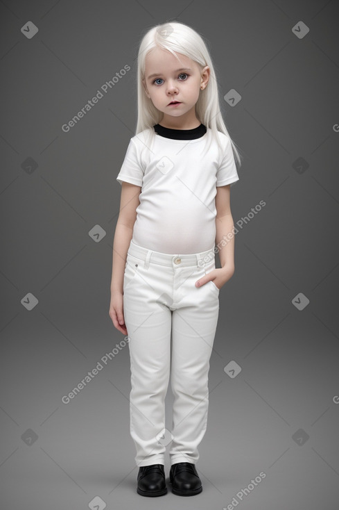 Norwegian infant girl with  white hair