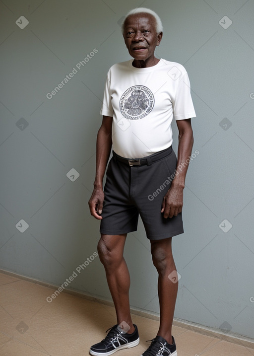 Togolese elderly male with  black hair