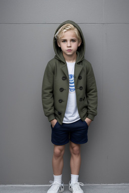 Greek child boy with  blonde hair