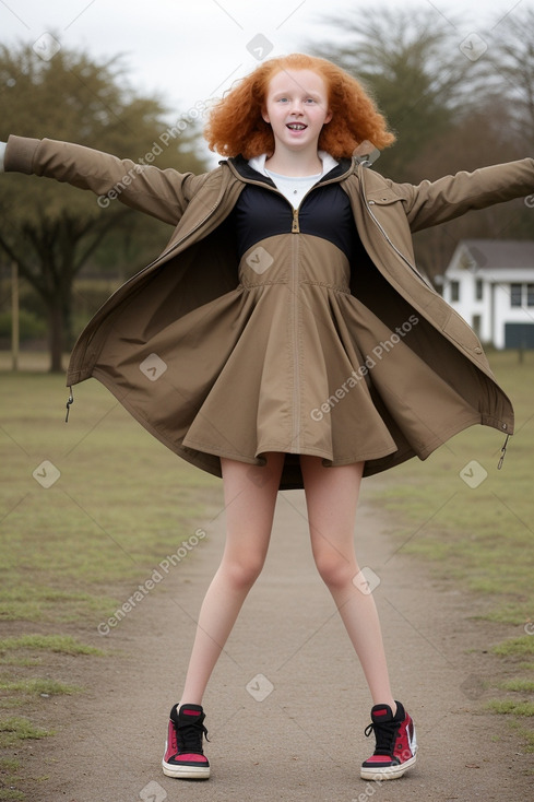 Kenyan teenager girl with  ginger hair