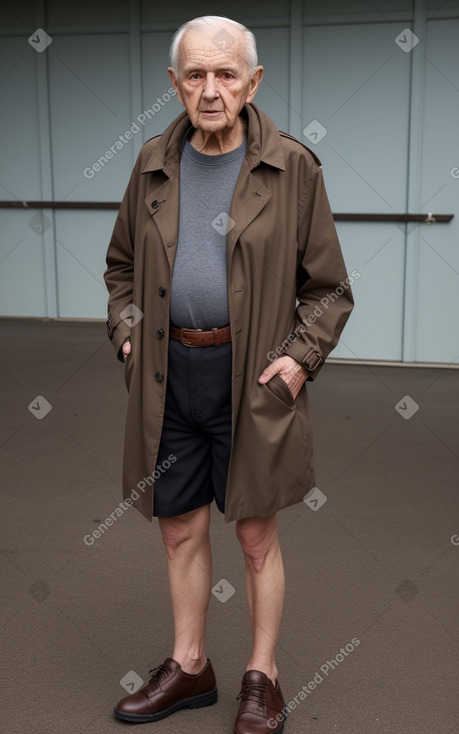 Polish elderly male with  brown hair