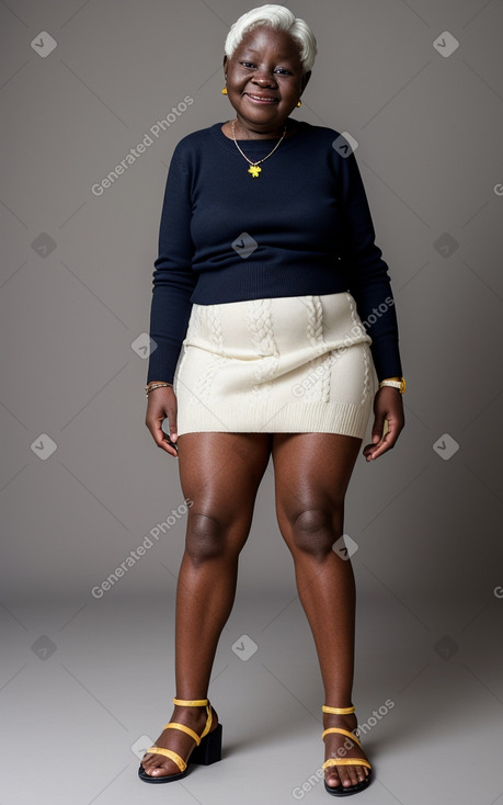 Ghanaian elderly female with  white hair