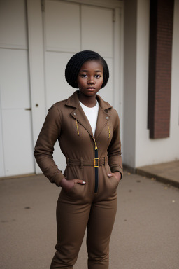 Ghanaian teenager girl with  brown hair