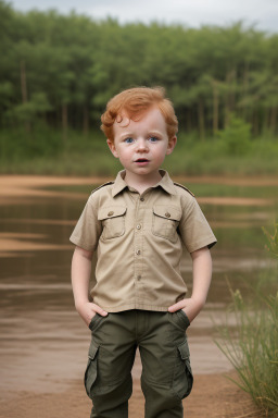 Malian infant boy with  ginger hair