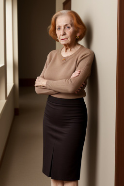 Syrian elderly female with  ginger hair