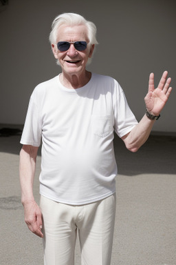 Elderly male with  white hair