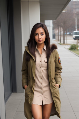 Nepalese adult female with  brown hair