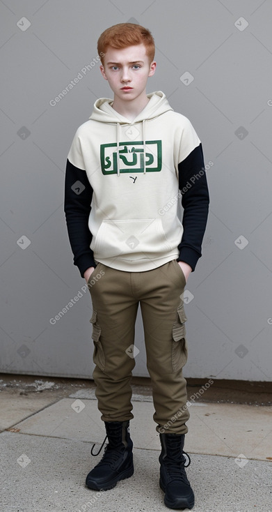 Iraqi teenager boy with  ginger hair