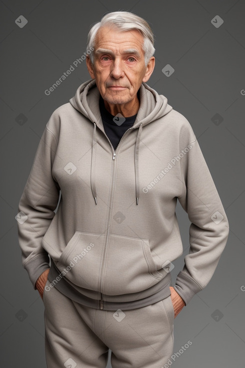 German elderly male with  gray hair