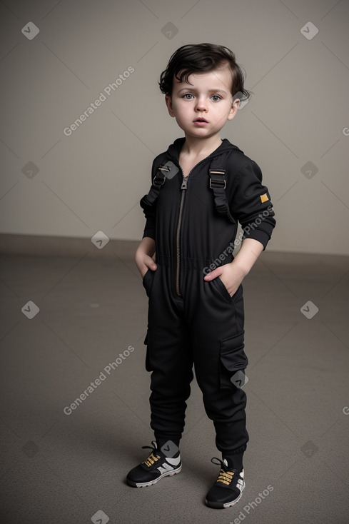 Belarusian infant boy with  black hair