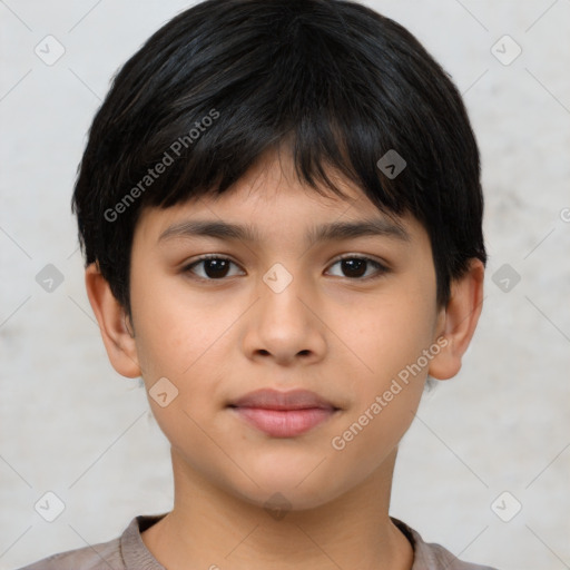 Neutral asian young-adult male with short  brown hair and brown eyes