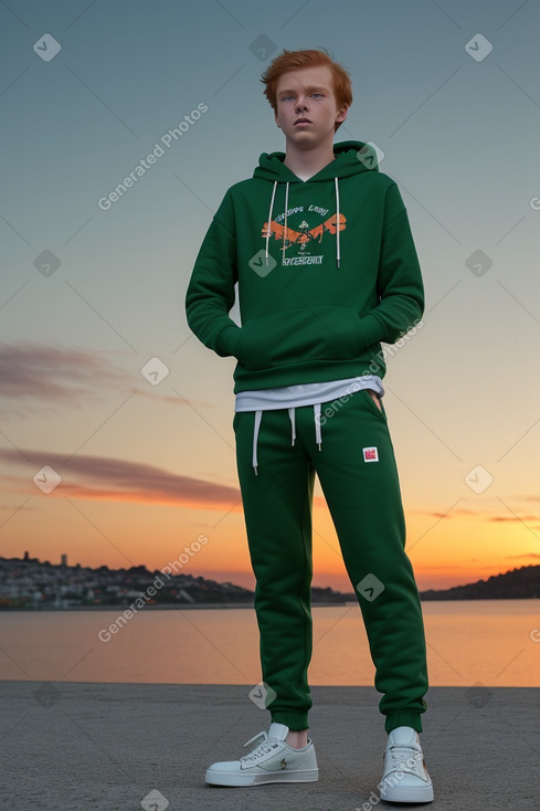 Swiss teenager male with  ginger hair