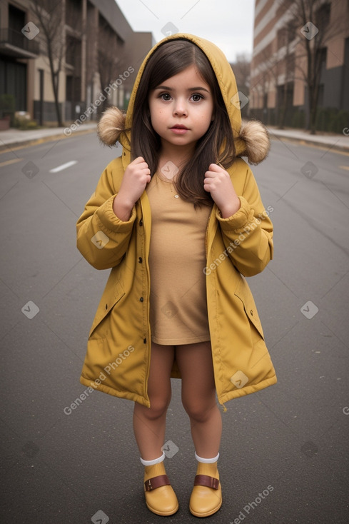 Mexican infant girl with  brown hair