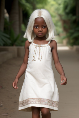 Child female with  white hair