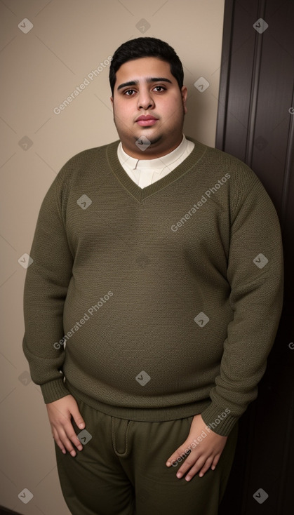 Bahraini young adult male with  brown hair