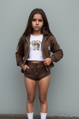 Honduran infant girl with  brown hair