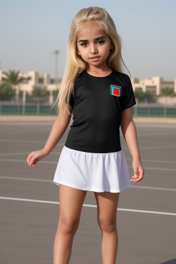 Emirati infant girl with  blonde hair